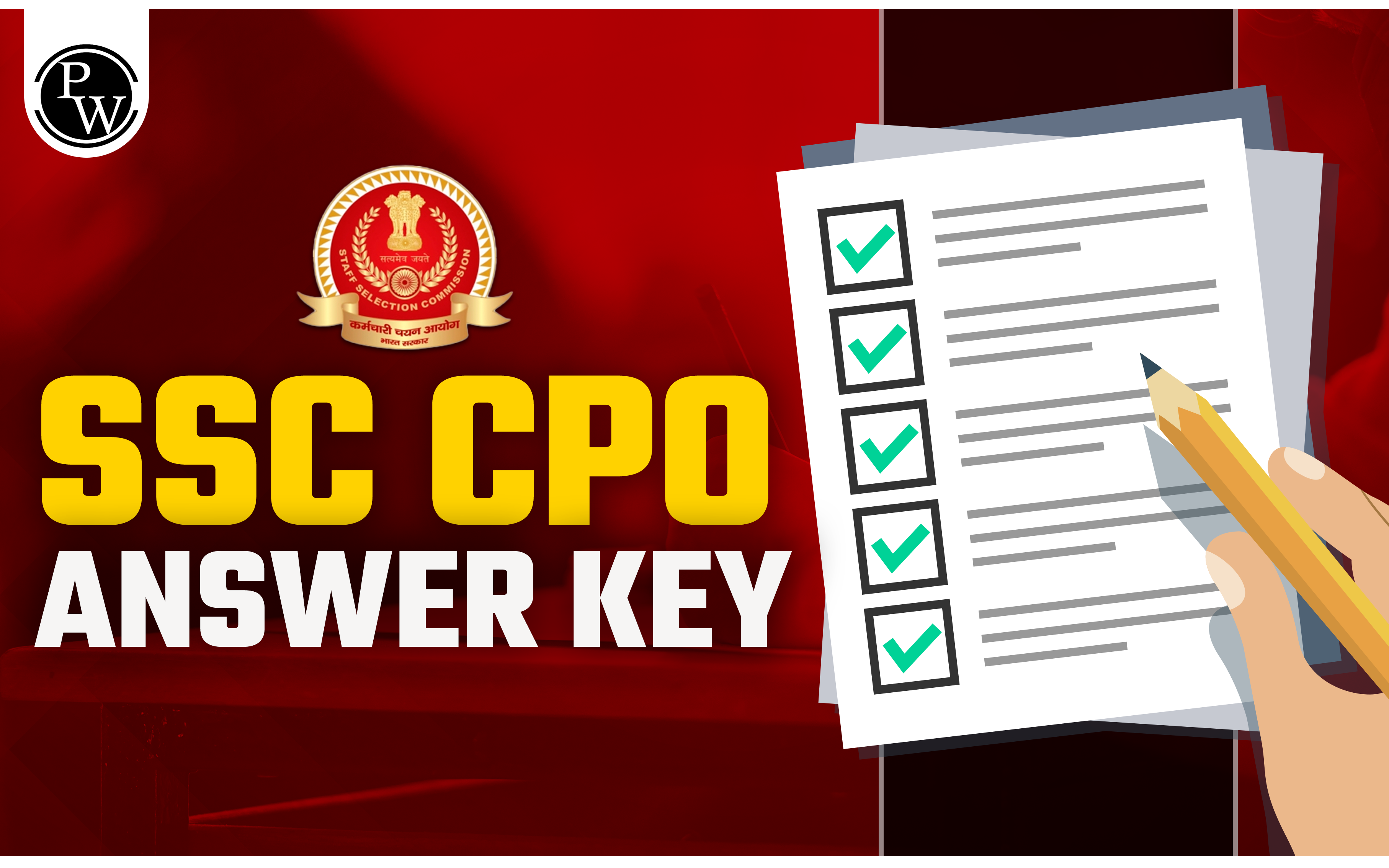 SSC CPO Final Answer Key 2024
