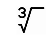Cube Root Symbol