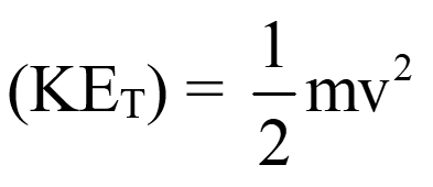 Kinetic energy due to translation