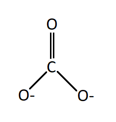 Structure of Carbonate Ion formula