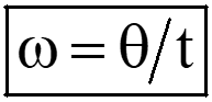 angular velocity in circular motion