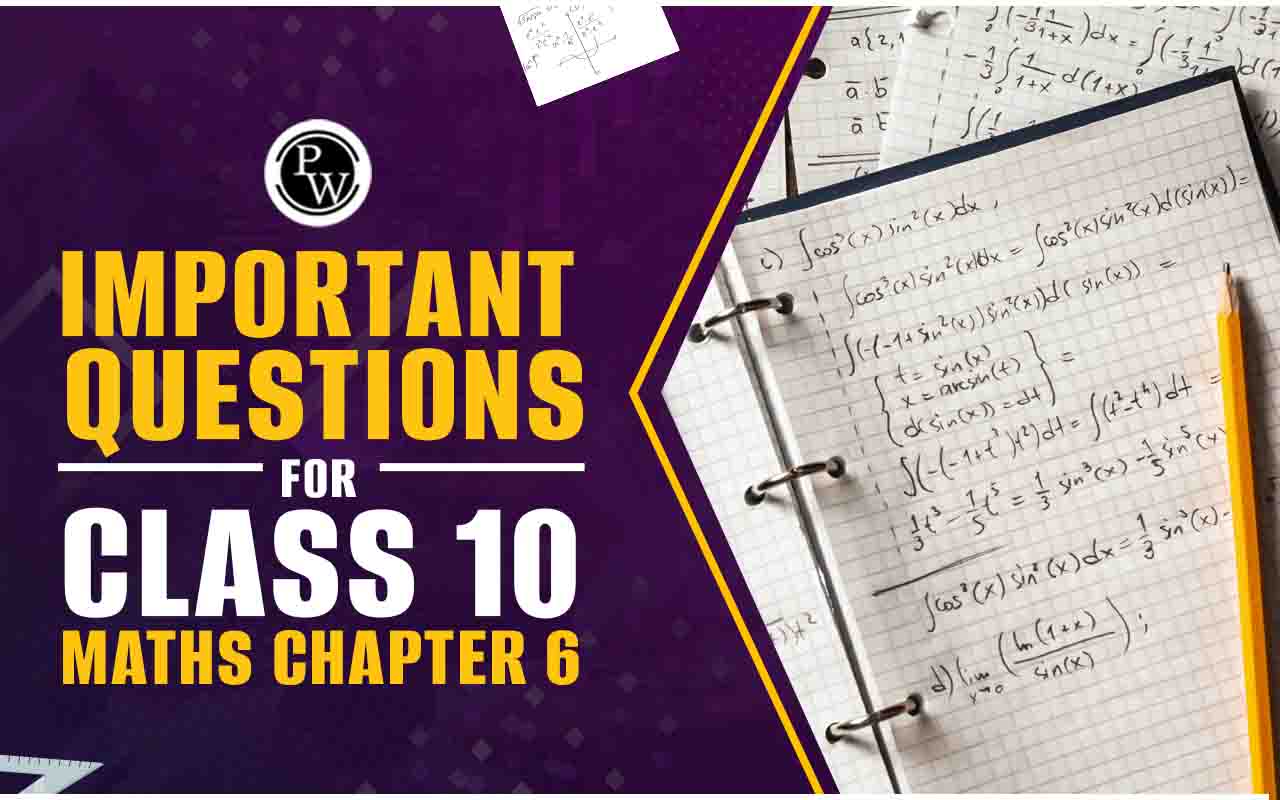 Important Questions for Class 10 Maths Chapter 6