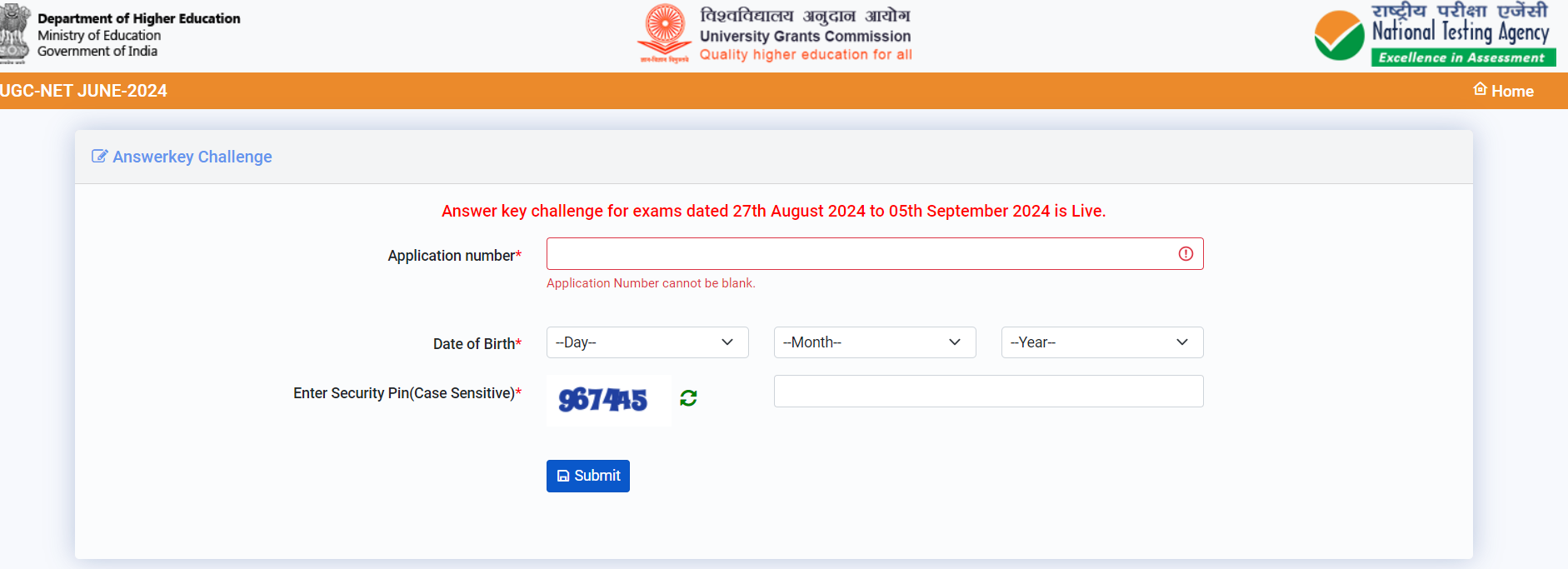 UGC NET Provisional Answer Key 2024