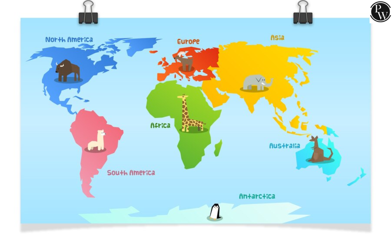 7 continents map