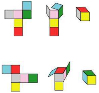 3 faces cubes