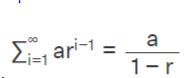 Sum of the infinite terms