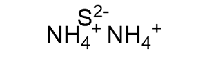 Ammonium Sulphide Formula and Charge