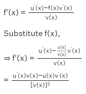 Quotient Rule Formula Proof Using Implicit Differentiation