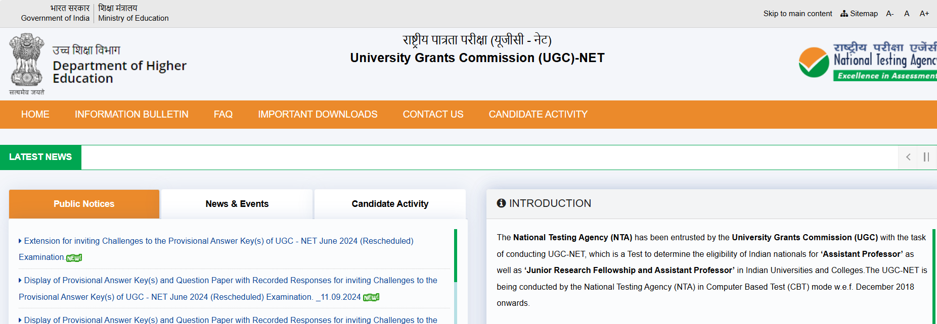 UGC NET Result 2024