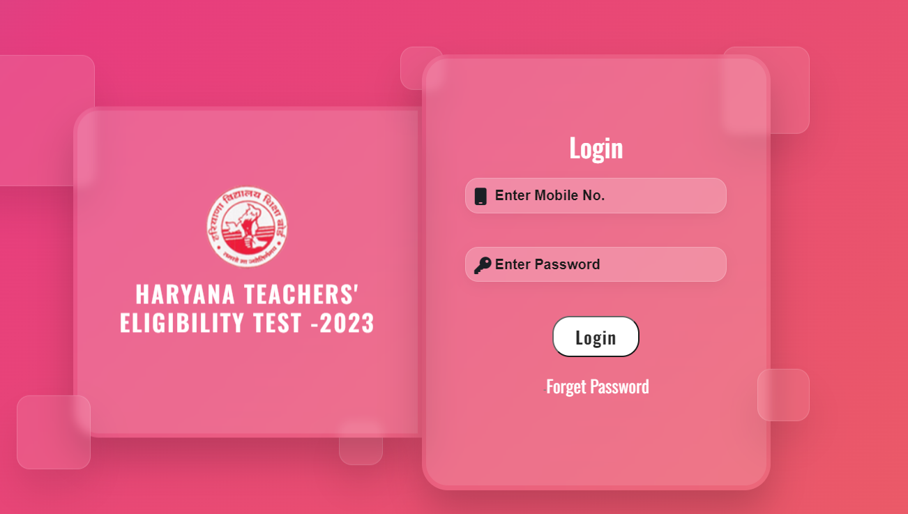 HTET Admit Card 2023 Link