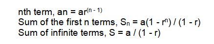 Geometric Sequence Formula
