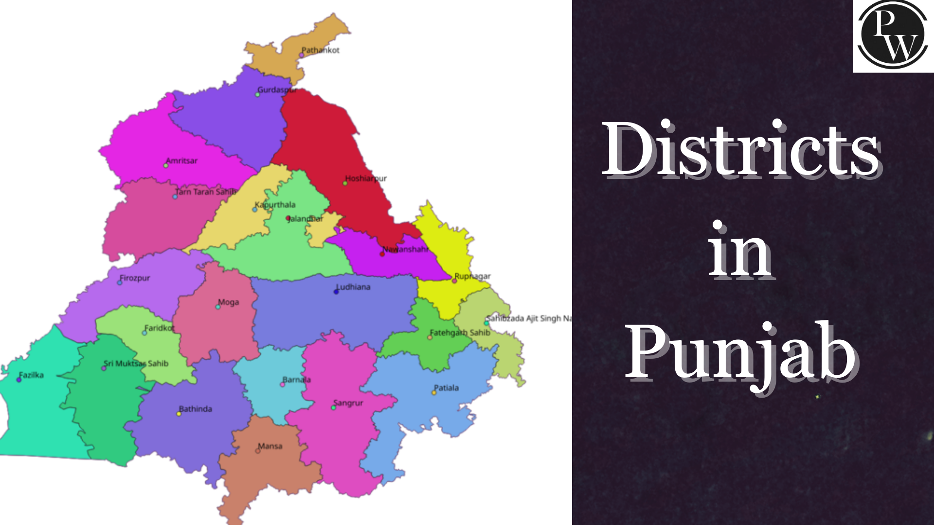 Districts in Punjab
