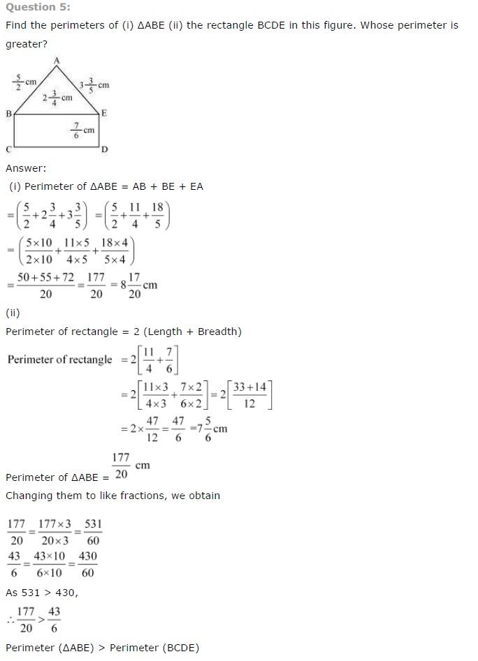 NCERT Solutions for Class 7 Maths Fractions and Decimals Exercise 2.1