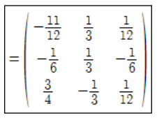 Inverse Matrix 3 x 3 Example