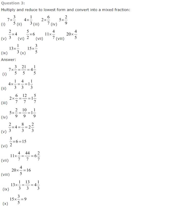 NCERT Solutions for Class 7 Maths Fractions and Decimals Exercise 2.2