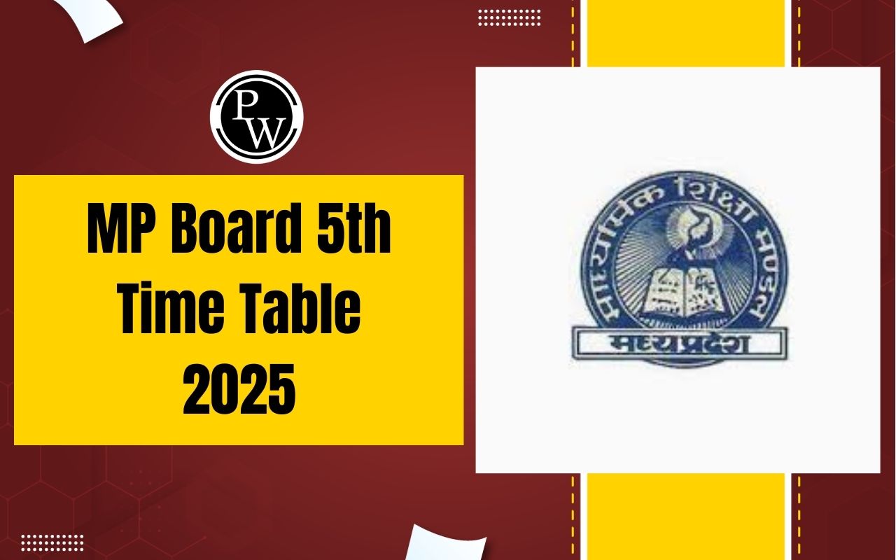 MP Board 5th Time Table 2025