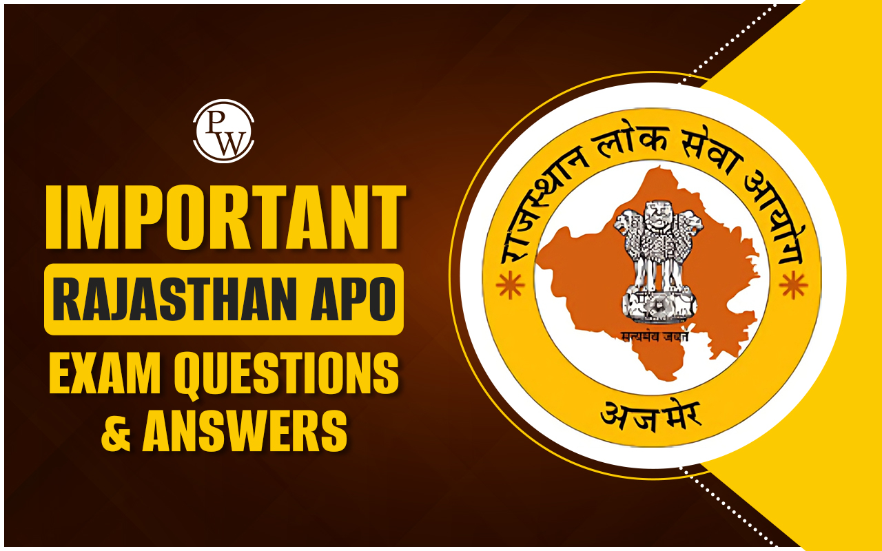 Rajasthan APO Important Questions & Answers