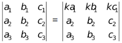 Properties of Determinants