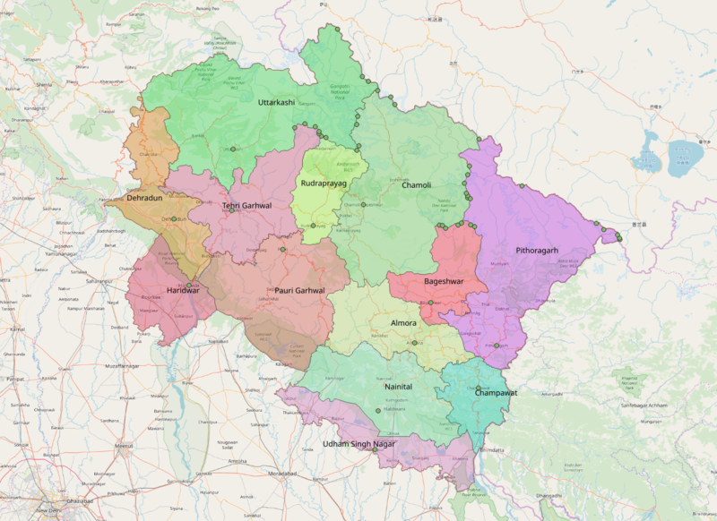 Districts of Uttarakhand