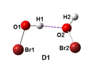 Hypobromous Acid Hydrogen Bonding