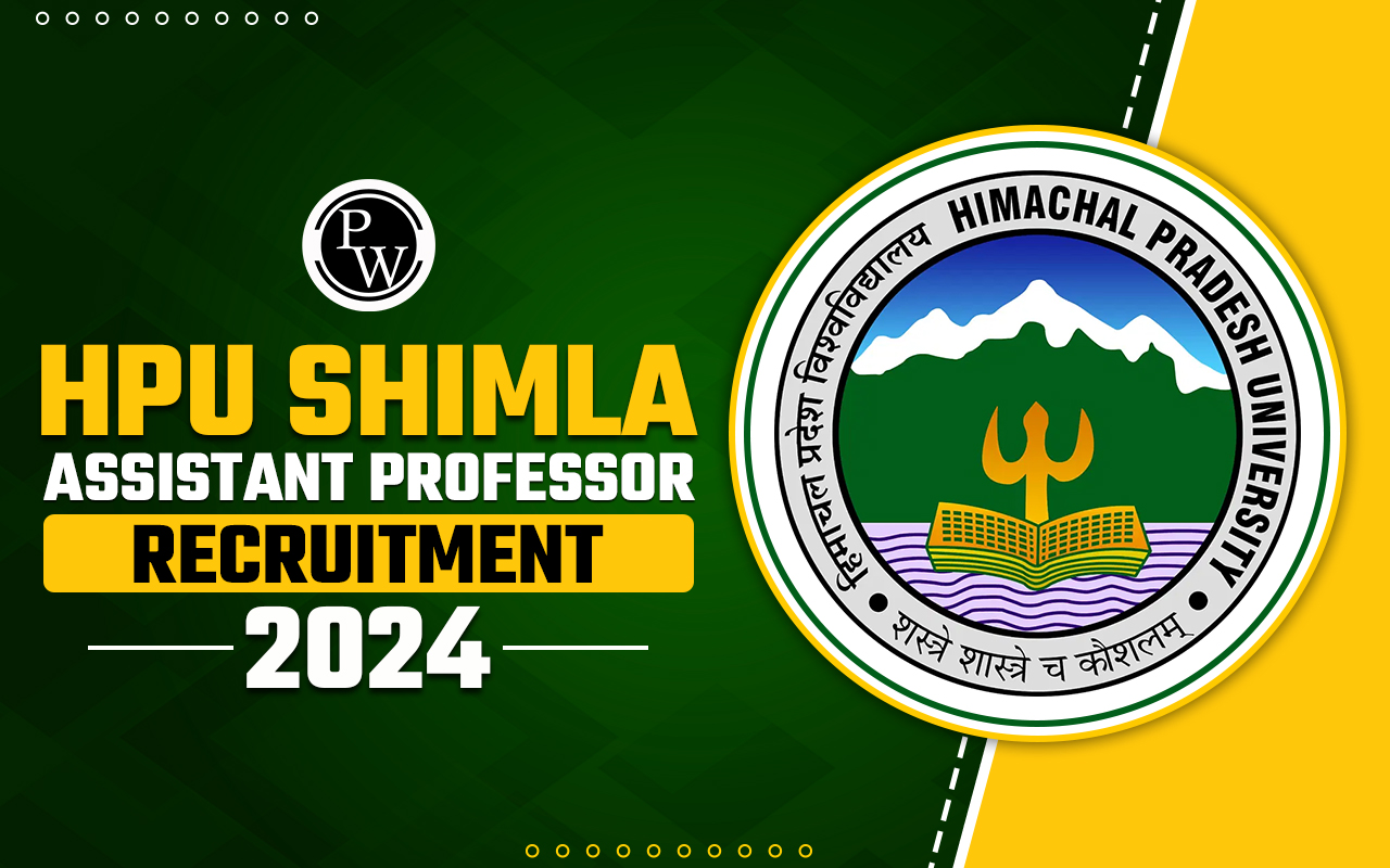 HPU Shimla Assistant Professor Recruitment 2024