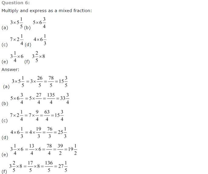 NCERT Solutions for Class 7 Maths Fractions and Decimals Exercise 2.2