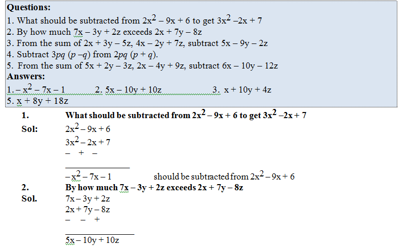 qSubtraction
