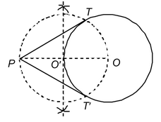 Construction Of Tangents From A Point Outside The Circle