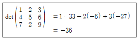 Inverse Matrix 3 x 3 Example