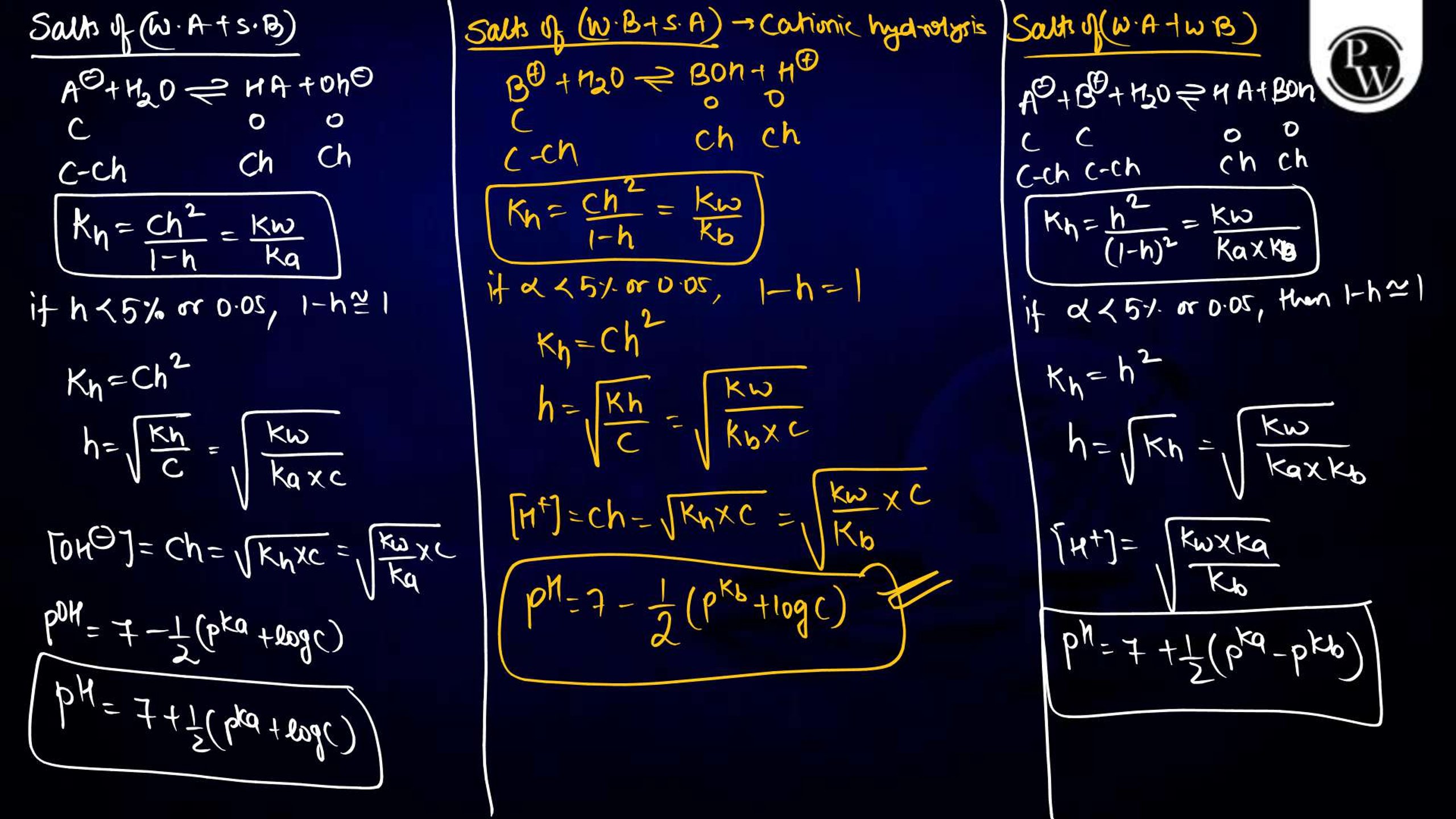 Ionic Equilibrium Notes for NEET
