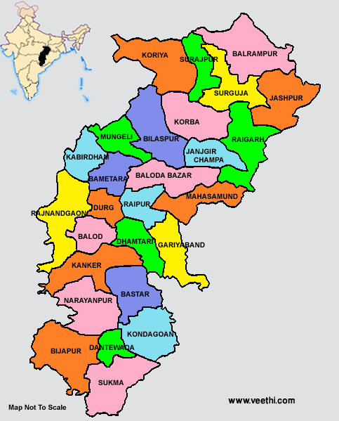 Districts of Chhattisgarh