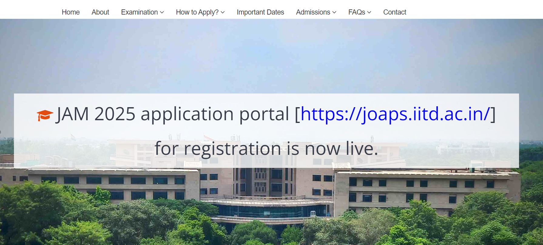 IIT JAM 2025
