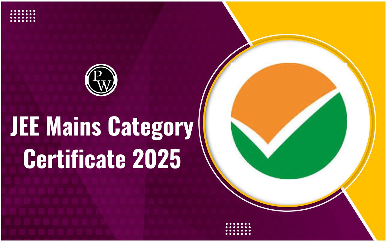 JEE Mains Category Certificate 2025