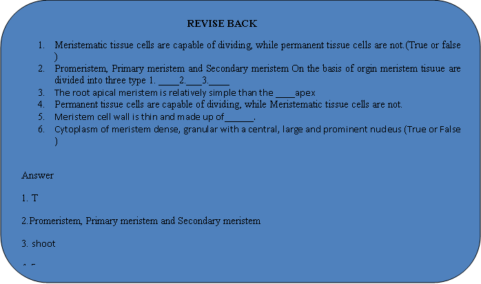 plant tissue revision
