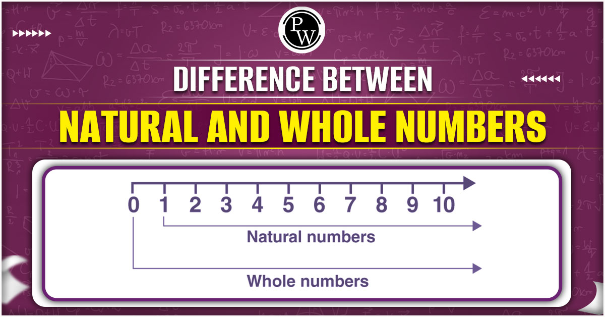 Difference Between Whole Numbers And Natural Numbers