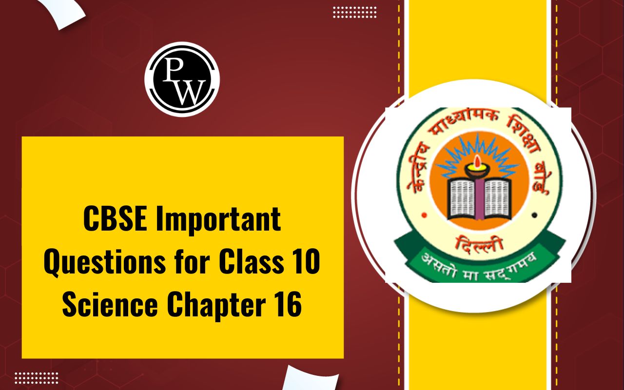 CBSE Important Questions for Class 10 Science Chapter 16