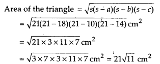 NCERT Solutions for Class 9 Maths Chapter-12 Heron’s Formula/Q4
