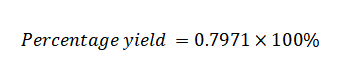 Percentage Yield