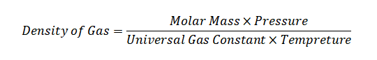 Density Of Gas Formula