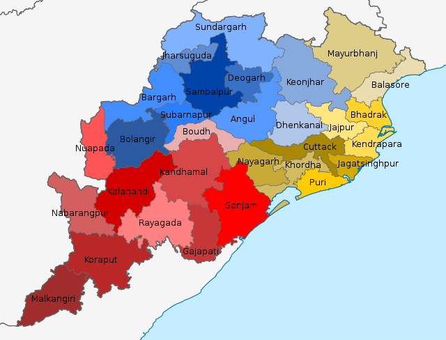 Districts in Odisha