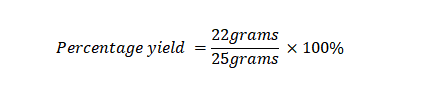 Percentage Yield