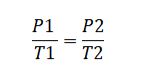 Gay-Lussac's Law Formula