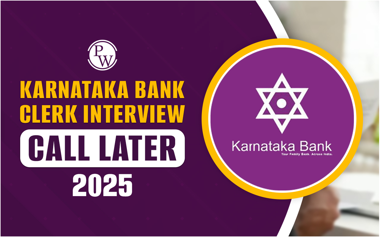 Karnataka Bank Clerk Interview Call Letter 2025