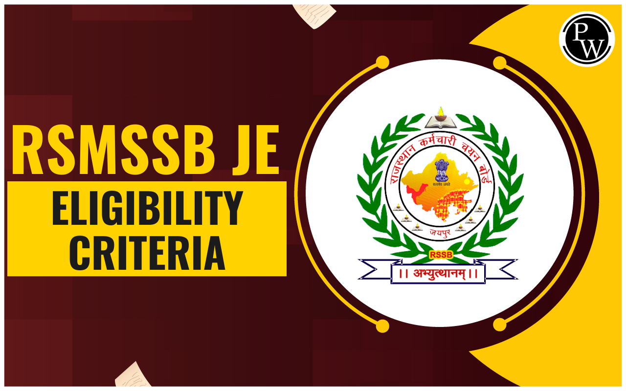 RSMSSB JE Eligibility Criteria 2024