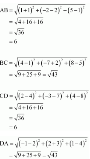NCERT Solutions for Class 11 Maths Chapter 12 Introduction to Three Dimensional Geometry
