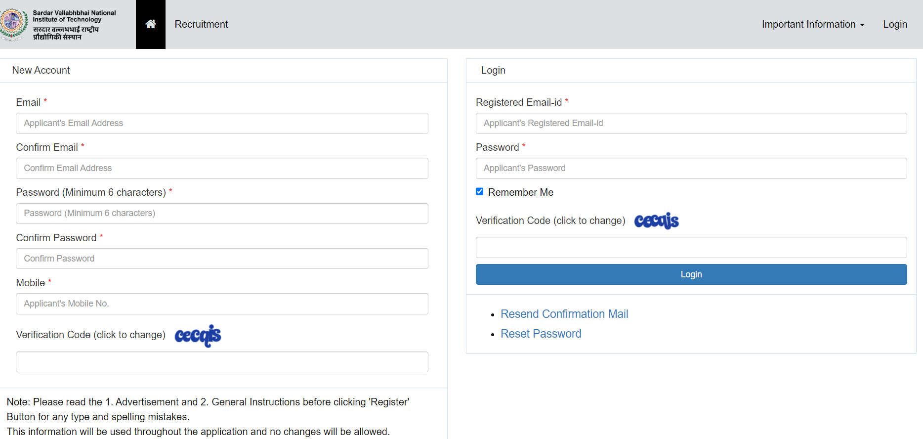 SVNIT Assistant Professor Recruitment 2024 