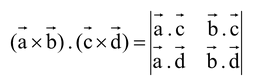 Scalar and Vector Product of Four Vectors