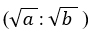 subduplicate ratio