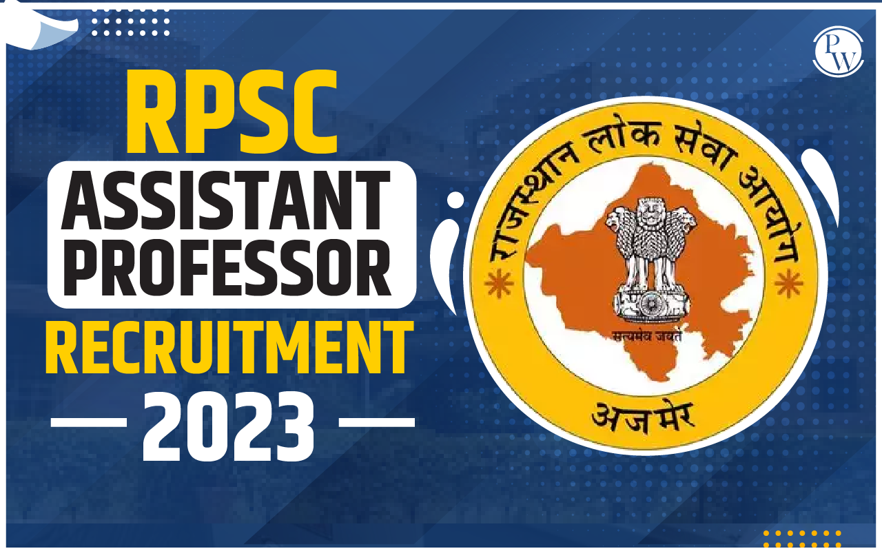 RPSC Assistant Professor Recruitment 2023