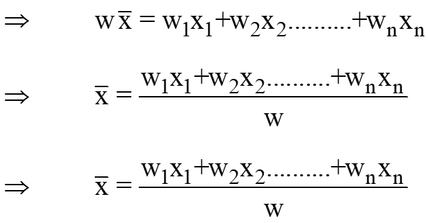 Equation for centroid